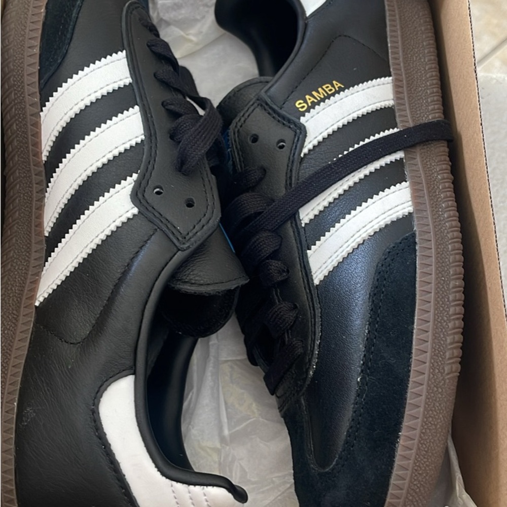 Adidas Samba Black and White Trainers